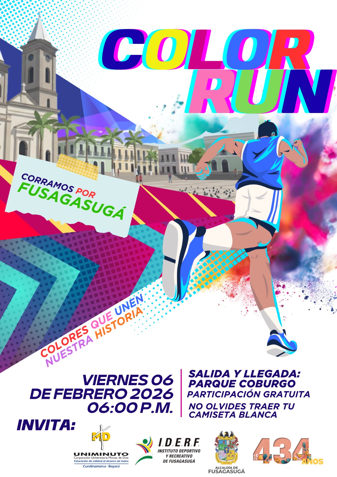 Color Run 434 años Fusagasugá